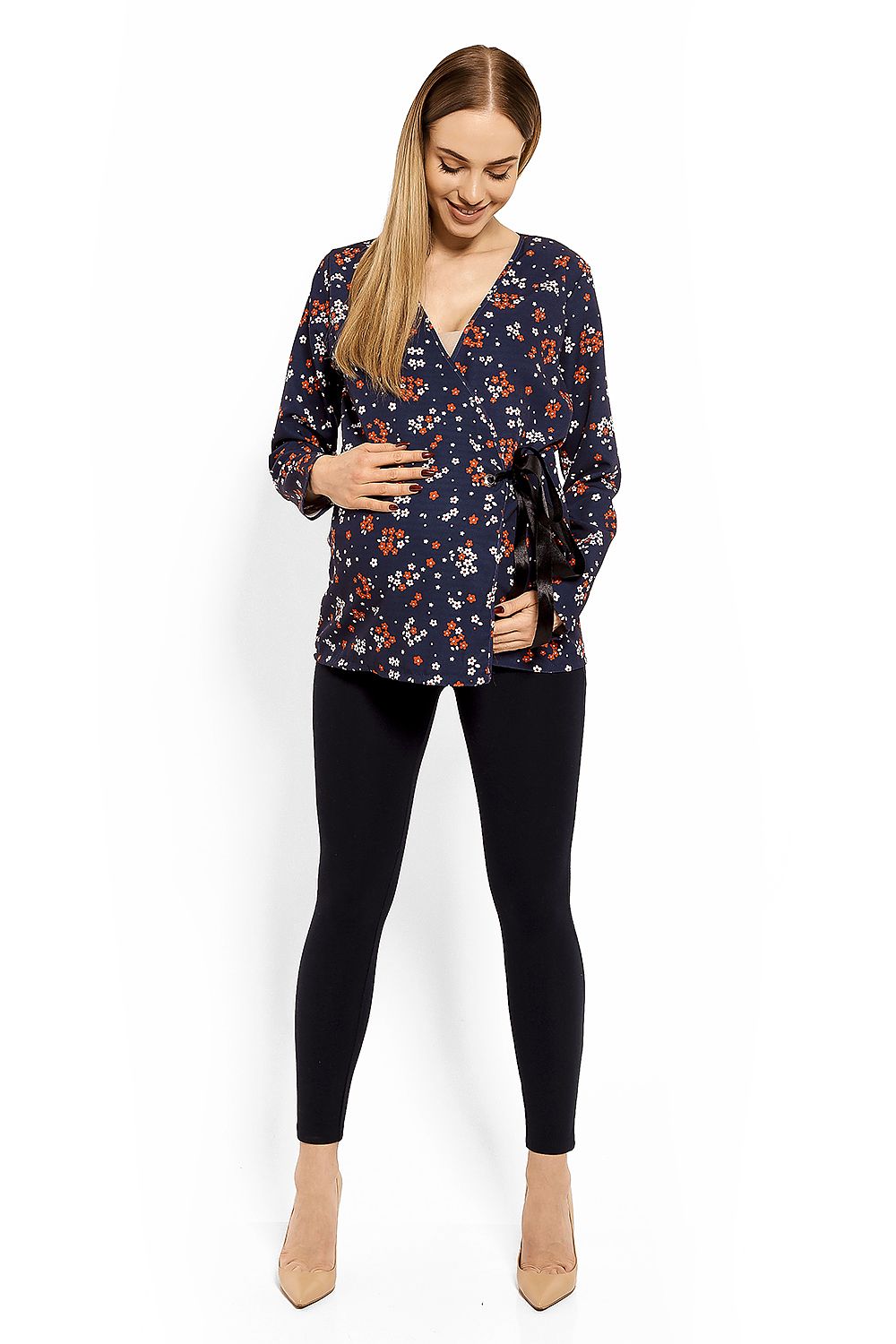  Maternity blouse model 113244 PeeKaBoo 